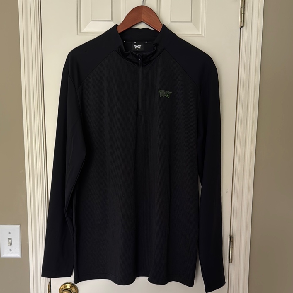 PXG Black Long Sleeve Quarter-Zip Pullover